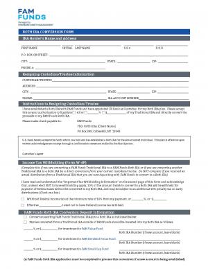Roth IRA Transfer Request