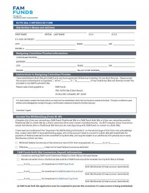 Roth IRA Transfer Request